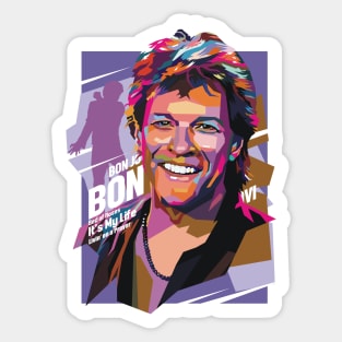 rock singer Sticker